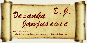 Desanka Janjušević vizit kartica
